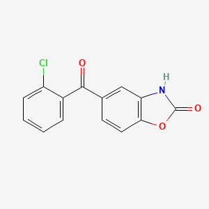 molecular formula C14H8ClNO3 B12548996 2(3H)-Benzoxazolone, 5-(2-chlorobenzoyl)- CAS No. 848087-41-2