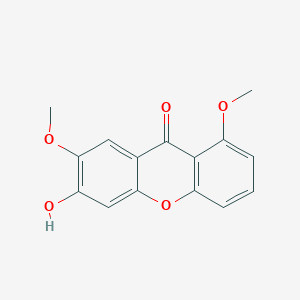 molecular formula C15H12O5 B12549006 6-Hydroxy-1,7-dimethoxy-9H-xanthen-9-one CAS No. 145523-70-2