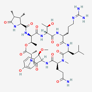 molecular formula C47H74N12O14 B1254909 callipeltin B 