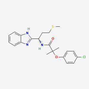 N-[(1S)-1-(1H-benzimidazol-2-yl)-3-(methylthio)propyl]-2-(4-chlorophenoxy)-2-methylpropanamide