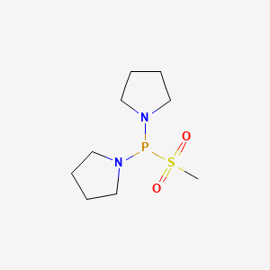 molecular formula C9H19N2O2PS B12549128 Methylsulfonyl(dipyrrolidin-1-yl)phosphane CAS No. 141930-79-2