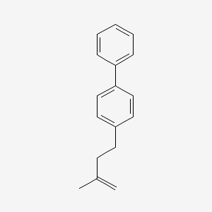 molecular formula C17H18 B12549149 4-(3-Methylbut-3-en-1-yl)-1,1'-biphenyl CAS No. 142338-74-7