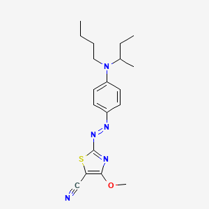 molecular formula C19H25N5OS B12549170 2-[(E)-{4-[(Butan-2-yl)(butyl)amino]phenyl}diazenyl]-4-methoxy-1,3-thiazole-5-carbonitrile CAS No. 174562-21-1