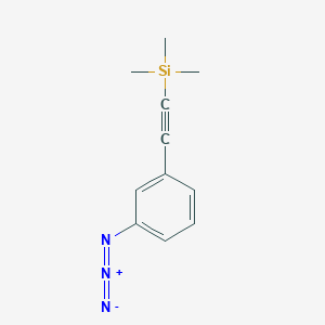 molecular formula C11H13N3Si B12549186 Silane, [(3-azidophenyl)ethynyl]trimethyl- CAS No. 669090-76-0