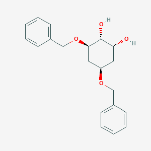 molecular formula C20H24O4 B12549187 (1R,2R,3R,5R)-3,5-Bis(benzyloxy)cyclohexane-1,2-diol CAS No. 671193-10-5