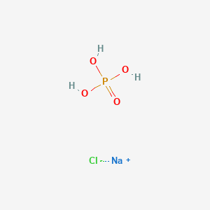 molecular formula ClH3NaO4P B12549230 Sodium;phosphoric acid;chloride CAS No. 144388-87-4