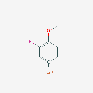 molecular formula C7H6FLiO B12549244 lithium;1-fluoro-2-methoxybenzene-5-ide CAS No. 671819-12-8