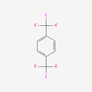 molecular formula C8H4F4I2 B12549340 1,4-Bis[difluoro(iodo)methyl]benzene CAS No. 180155-75-3