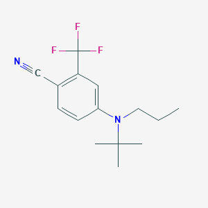 molecular formula C15H19F3N2 B12549385 4-[tert-Butyl(propyl)amino]-2-(trifluoromethyl)benzonitrile CAS No. 821777-46-2