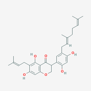 molecular formula C30H36O6 B1254943 Sophoraisoflavanone D 