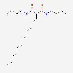 molecular formula C25H50N2O2 B12549438 N~1~,N~3~-Dibutyl-2-dodecyl-N~1~,N~3~-dimethylpropanediamide CAS No. 145631-79-4