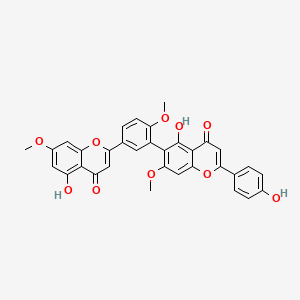 molecular formula C33H24O10 B1254944 Imbricataflavone A 