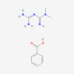 molecular formula C11H17N5O2 B12549441 Imidodicarbonimidic diamide, N,N-dimethyl-, benzoate CAS No. 865778-78-5