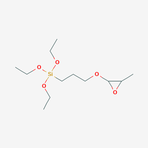 molecular formula C12H26O5Si B12549498 Triethoxy{3-[(3-methyloxiran-2-yl)oxy]propyl}silane CAS No. 142494-78-8