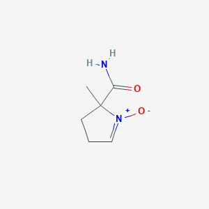 molecular formula C6H10N2O2 B1254951 5-Carbamoyl-5-methyl-1-pyrroline N-oxide CAS No. 61856-98-2