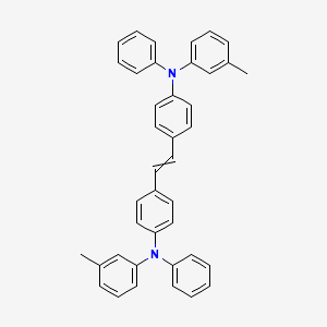 molecular formula C40H34N2 B12549513 N,N'-[Ethene-1,2-diyldi(4,1-phenylene)]bis[N-(3-methylphenyl)aniline] CAS No. 151226-51-6