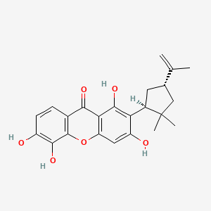 molecular formula C23H24O6 B1254954 5-O-demethylpaxanthonin 