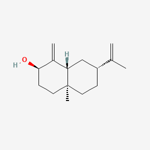 molecular formula C15H24O B1254955 (2R,4aS,7R,8aR)-4a-Methyl-1-methylidene-7-(prop-1-en-2-yl)decahydronaphthalen-2-ol CAS No. 20085-00-1