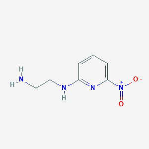 molecular formula C7H10N4O2 B12549573 N~1~-(6-Nitropyridin-2-yl)ethane-1,2-diamine CAS No. 145697-05-8