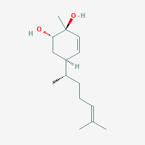 molecular formula C15H26O2 B1254959 2,3-Dihydroxybisabola-4,10-diene 