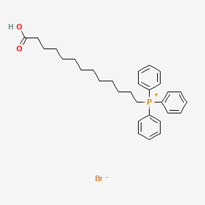 molecular formula C31H40BrO2P B12549661 Phosphonium, (12-carboxydodecyl)triphenyl-, bromide CAS No. 148296-40-6
