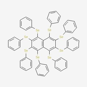 molecular formula C58H40Se8 B12549694 Octakis(phenylselanyl)naphthalene CAS No. 144096-04-8