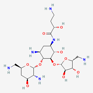 molecular formula C21H42N6O10 B1254970 5''-Amino-4',5''-dideoxybutirosin A 