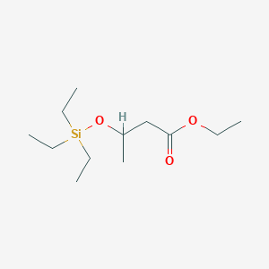 molecular formula C12H26O3Si B12549792 Butanoic acid, 3-[(triethylsilyl)oxy]-, ethyl ester CAS No. 165740-26-1