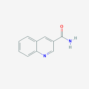 molecular formula C10H8N2O B1254982 Quinoline-3-carboxamide CAS No. 6480-67-7