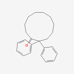 molecular formula C23H28O B12549827 2,2-Diphenylcycloundecan-1-one CAS No. 143101-91-1
