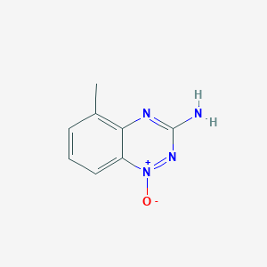 molecular formula C8H8N4O B12549835 3-Amino-5-methyl-1,2,4-benzotriazine 1-oxide CAS No. 157283-99-3