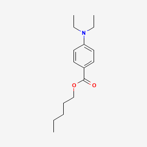 molecular formula C16H25NO2 B12549881 Pentyl 4-(diethylamino)benzoate CAS No. 143600-98-0
