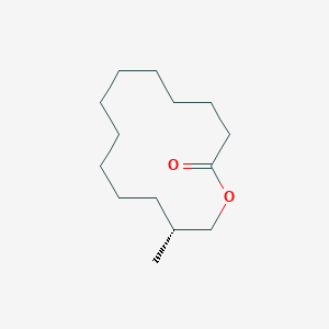 molecular formula C14H26O2 B12549903 Oxacyclotetradecan-2-one, 13-methyl-, (13R)- CAS No. 160496-16-2
