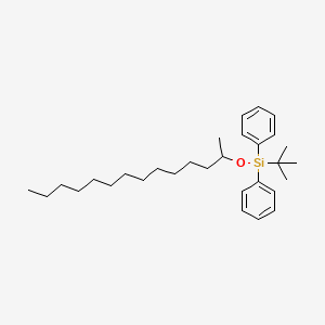 molecular formula C30H48OSi B12549951 tert-Butyl(diphenyl)[(tetradecan-2-yl)oxy]silane CAS No. 142247-10-7