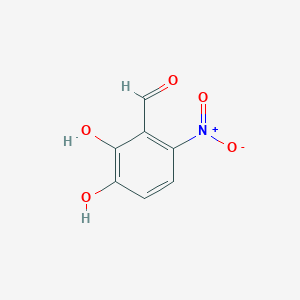 molecular formula C7H5NO5 B12549958 Benzaldehyde, 2,3-dihydroxy-6-nitro- CAS No. 144156-89-8