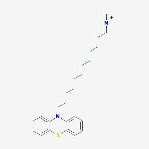 molecular formula C27H41N2S+ B12549992 N,N,N-Trimethyl-12-(10H-phenothiazin-10-yl)dodecan-1-aminium CAS No. 142047-86-7