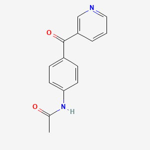 molecular formula C14H12N2O2 B12549998 Acetamide, N-[4-(3-pyridinylcarbonyl)phenyl]- CAS No. 142669-79-2