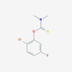 molecular formula C9H9BrFNOS B12550005 O-(2-Bromo-5-fluorophenyl) dimethylcarbamothioate CAS No. 147460-40-0