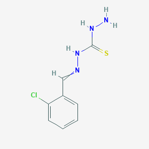 molecular formula C8H9ClN4S B12550012 N'-[(2-Chlorophenyl)methylidene]hydrazinecarbothiohydrazide CAS No. 666722-96-9