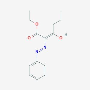 molecular formula C14H18N2O3 B12550034 Ethyl 3-oxo-2-(2-phenylhydrazinylidene)hexanoate 