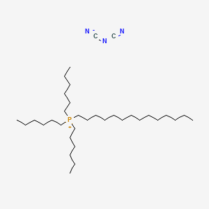 molecular formula C34H68N3P B1255004 Trihexyltetradecylphosphonium dicyanamide CAS No. 701921-71-3
