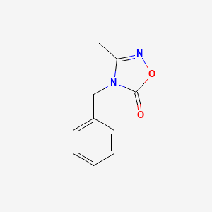 molecular formula C10H10N2O2 B12550063 4-Benzyl-3-methyl-1,2,4-oxadiazol-5(4H)-one CAS No. 146656-29-3