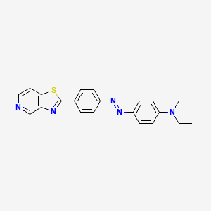 molecular formula C22H21N5S B12550092 N,N-Diethyl-4-{(E)-[4-([1,3]thiazolo[4,5-c]pyridin-2-yl)phenyl]diazenyl}aniline CAS No. 144269-28-3