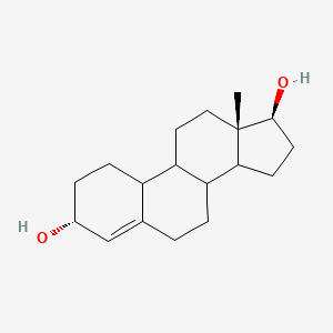 molecular formula C18H28O2 B1255013 (3R,13S,17S)-13-methyl-1,2,3,6,7,8,9,10,11,12,14,15,16,17-tetradecahydrocyclopenta[a]phenanthrene-3,17-diol 