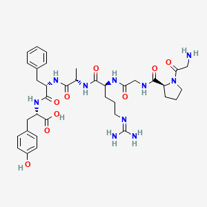 molecular formula C36H50N10O9 B12550210 L-Tyrosine, glycyl-L-prolylglycyl-L-arginyl-L-alanyl-L-phenylalanyl- CAS No. 161012-17-5