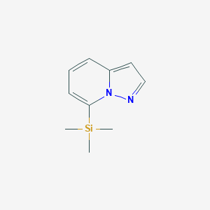molecular formula C10H14N2Si B12550243 Pyrazolo[1,5-a]pyridine, 7-(trimethylsilyl)- CAS No. 143307-86-2