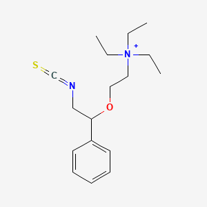 molecular formula C17H27N2OS+ B12550359 N,N,N-Triethyl-2-(2-isothiocyanato-1-phenylethoxy)ethan-1-aminium CAS No. 668981-11-1