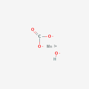 molecular formula CHMnO4 B12550406 Manganese(3+) carbonate hydroxide (1/1/1) CAS No. 147550-60-5