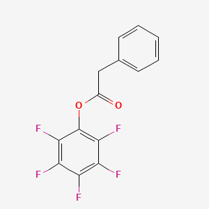 molecular formula C14H7F5O2 B12550407 Benzeneacetic acid, pentafluorophenyl ester CAS No. 170168-66-8