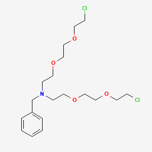 molecular formula C19H31Cl2NO4 B12550467 N-Benzyl-2-[2-(2-chloroethoxy)ethoxy]-N-{2-[2-(2-chloroethoxy)ethoxy]ethyl}ethan-1-amine CAS No. 671796-27-3